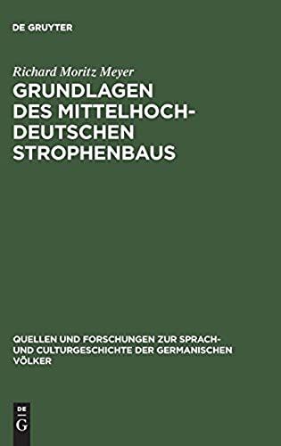 Grundlagen Des Mittelhochdeutschen Strophenbaus