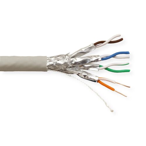 Value Câble S/ftp Cat.7/cl. F, Rigide Awg23, Lsoh, Cpr Dca, 100m