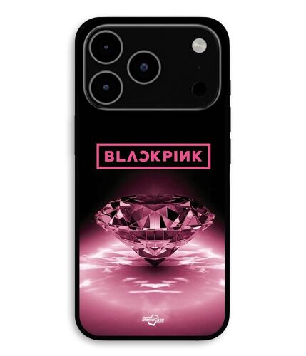 Coque Pour iPhone 17 Pro blackpink diamond noir et rose Maniacase
