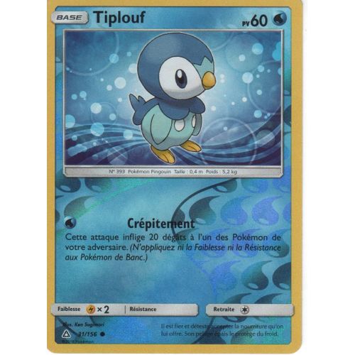 Pokémon - 31/156 -Tiplouf-Reverse - Sl5 - Soleil Et Lune - Ultra Prisme -