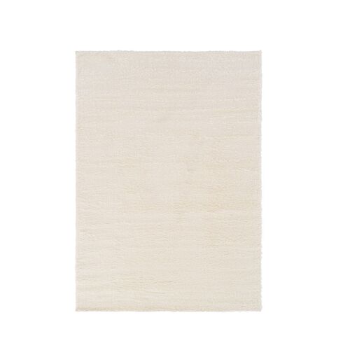Vercai Rugs Collection Parma - Tapis À Poils Longs - Carpet De Salon Shaggy - Polyester - Ivoire - 80x150 Cm