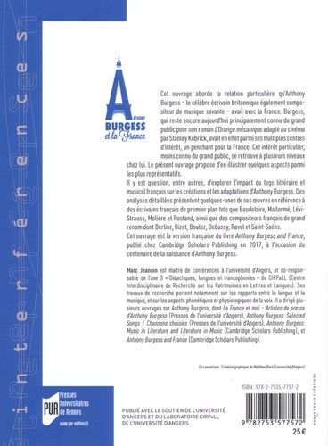 Anthony Burgess Et La France