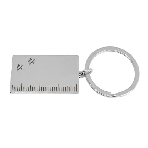 Porte-Clés Règle D'écolier En Acier