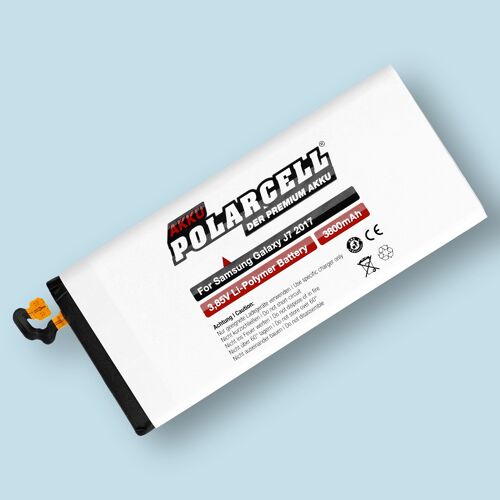 Batterie Li-Polymer 3,85 V 3800 Mah / 14,63 Wh Haut De Gamme Pour Samsung Galaxy J7 Duos 2017 (Sm-J730f/Ds) - Garantie 1 An - De Marque Polarcell®