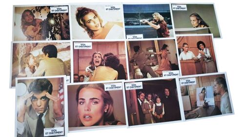 Viol Et Chatiment (Lipstick) : Jeu De 12 Photos D'exploitation Cinematographique - Format 23,5x29,5 Cm - De Lamont Johnson Avec Margaux & Mariel Hemingway, Chris Sarandon, Perry King - 1976
