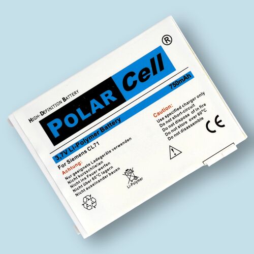 Batterie Li-Polymer 3,7 V 750 Mah / 2,78 Wh Haut De Gamme Pour Benq-Siemens Cl71 - Garantie 1 An - De Marque Polarcell®