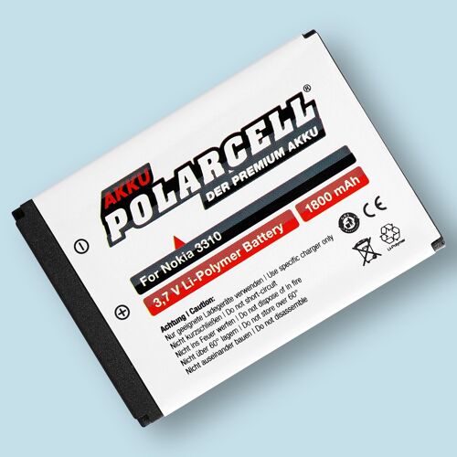 Batterie Li-Polymer 3,7 V 1800 Mah / 6,66 Wh Haut De Gamme Pour Nokia 5510 - Garantie 1 An - De Marque Polarcell®