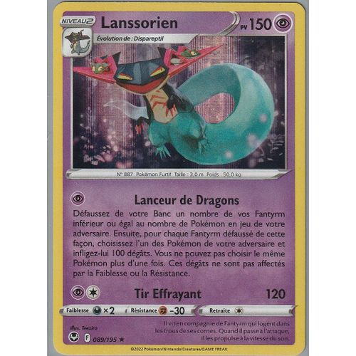 Carte Pokemon - Lanssorien - 089/195 - Holo-Rare - Eb12 Tempete Argentee -