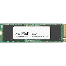SSD interne - CRUCIAL - E100 - 1 To - PCIe Gen4 NVMe M.2 - Jusqu'à 5000 Mo/s