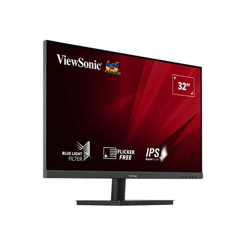 ViewSonic VA3209-2K-MHD - Écran LED - 32" (31.5" visualisable) - 2560 x 1440 QHD @ 75 Hz - IPS - 250 cd/m² - 1200:1 - HDR10 - 4 ms - 2xHDMI, DisplayPort - haut-parleurs