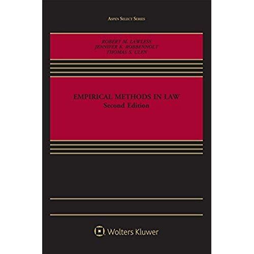 Empirical Methods In Law 2/E