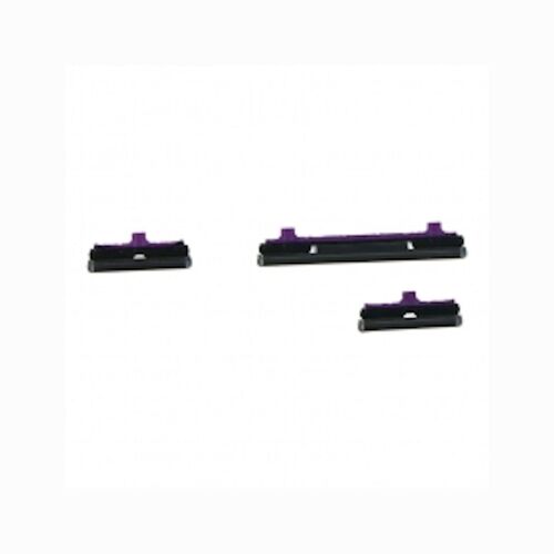 Pack Boutons Volume Et Power Pour Samsung Galaxy S10 Plus Noir 3 Pcs Ensemble