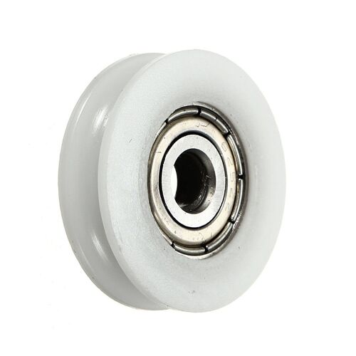 2 Piã¿Ces 5x24x7mm U Notch Nylon Rond Poulie Roue Rouleau Pour 3.8mm Corde Roulement Ã  Billes
