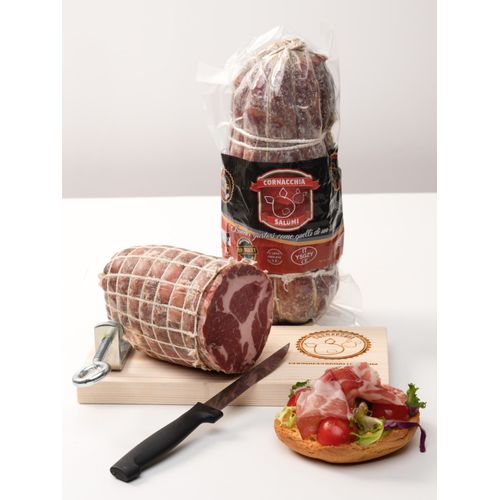Salami Capocollo Ou Coppa | Sans Gluten - Sans Lactose - Recette Altamurana - Cornacchia Salumi 1.7kg Env.