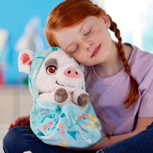 Petite peluche Pua avec lange Disney Babies, Vaiana, 25 cm