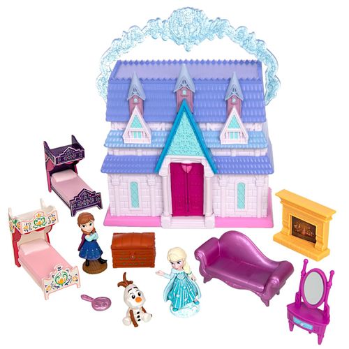 Coffret de mini figurines Château d'Arendelle d'Anna et Elsa Once Upon a Story, La Reine des Neiges