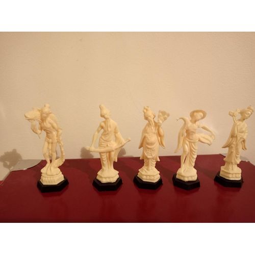 Lot de 5 statuettes Chinoises figurines MIR