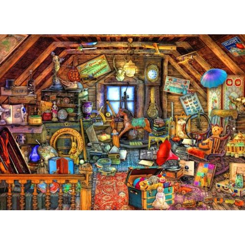 Hidden Object Attic - Puzzle 500 Pièces