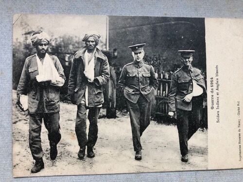 Carte Postale Ancienne Blesses Guerre De 1914