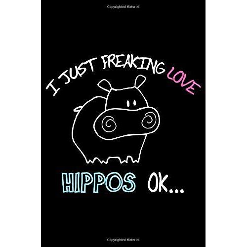 I Just Freaking Love Hippos Ok: Blank Paper Sketch Book - Artist Sketch Pad Journal For Sketching, Doodling, Drawing, Painting Or Writing