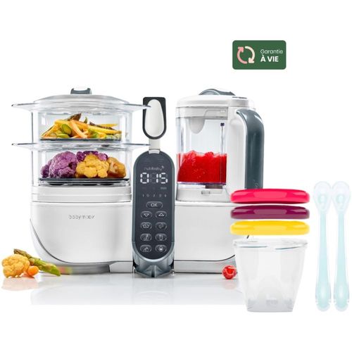 Mixeur Cuiseur Bébé Babymoov Nutribaby + White/3 Babybols
