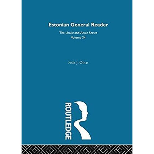 Estonian General Reader (Uralic And Altaic)