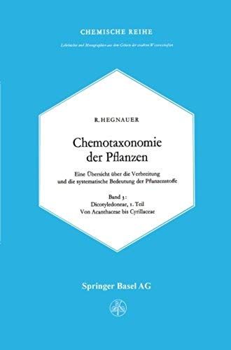 Chemotaxonomie Der Pflanzen