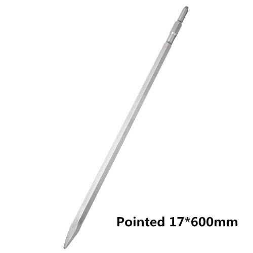 17 x 280/400/600mm foret à queue hexagonale à tête plate/pointue pour fente de perceuse à percussion,Pointed17*600mm