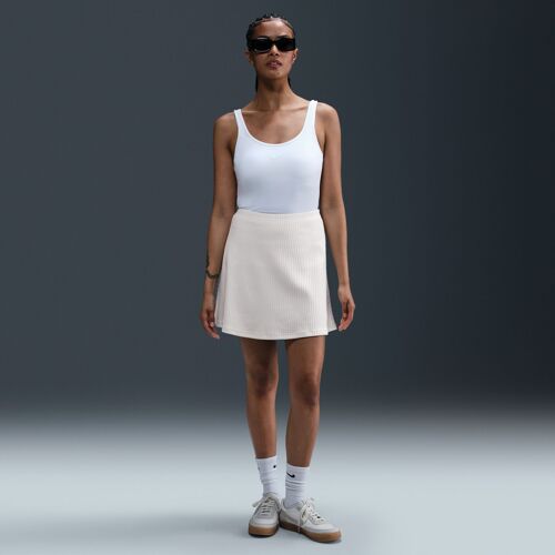 Mini-Jupe Côtelée Nike Sportswear Chill Knit Pour Femme - Blanc - Xs (Fr 34-36)