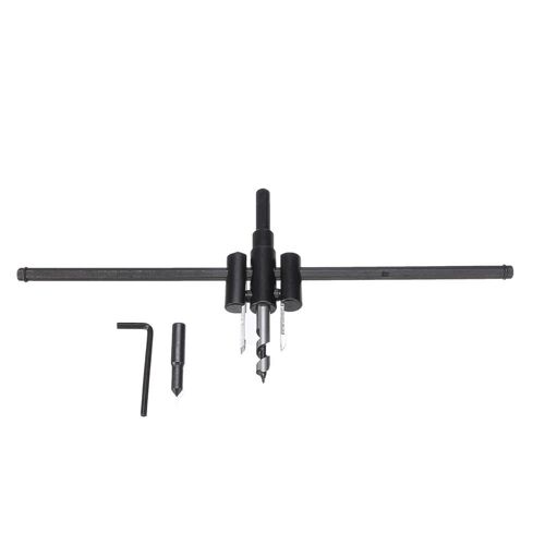 30-300mm Durable Réglable Bois Cercle Cutter Scie Cloche Foret Diy Outil Électrique,Noir