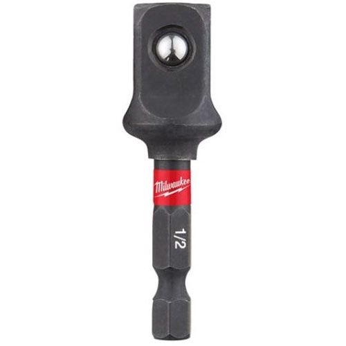 Adaptateur SHOCKWAVE hexagonal 1/4'' carré 1/2'' - MILWAUKEE - 4932478803