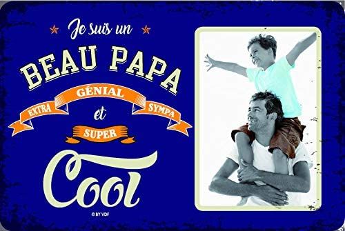 vdf Cadre Photo métal Beau Papa…