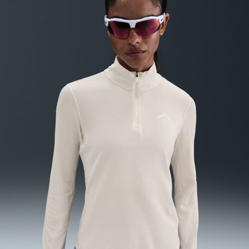 Haut De Running Deuxième Couche Dri-Fit À 1/4 De Zip Nike Trail Pour Femme - Gris - L (Fr 46-48)