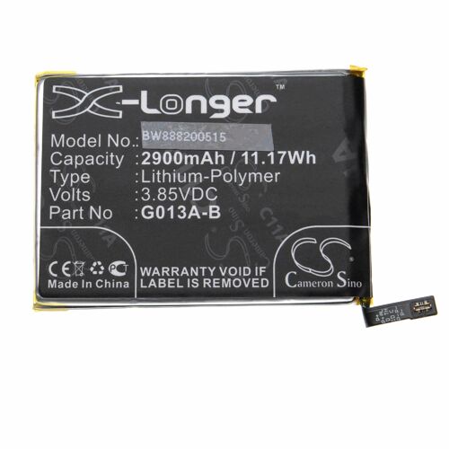Vhbw Batterie Remplace Google 823-00073-01, G013a-B Pour Smartphone (2900mah, 3.85v, Li-Polymère)