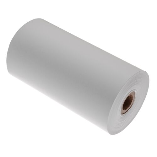 vhbw Rouleau d'étiquettes 102mm x 29,3m remplacement pour Brother RD-M01C5 pour étiqueteuse - premium blanc