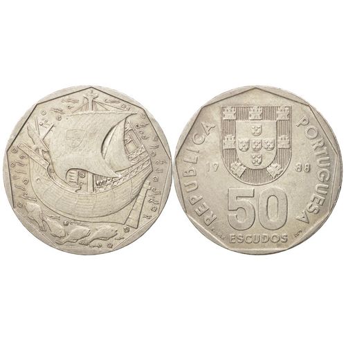 50 Escudos 1988 Ttb++