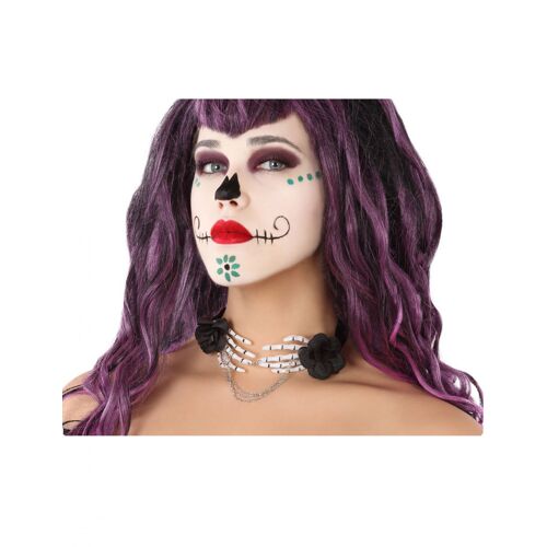 Collier Mains De Squelette Dia De Los Muertos Adulte Taille Unique
