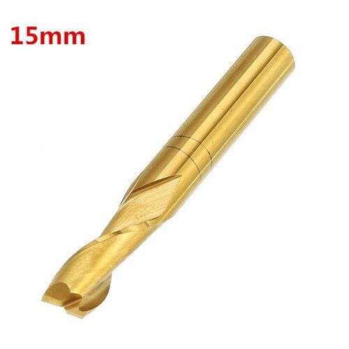 6mm Shank 2 Fl?te 15/17/22mm Revêtu de Titane Double Fl?te CNC Fraise En Bout, 22mm