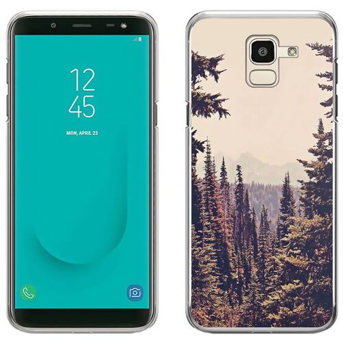 Coque Pour Samsung Galaxy J6 Foret Sapins