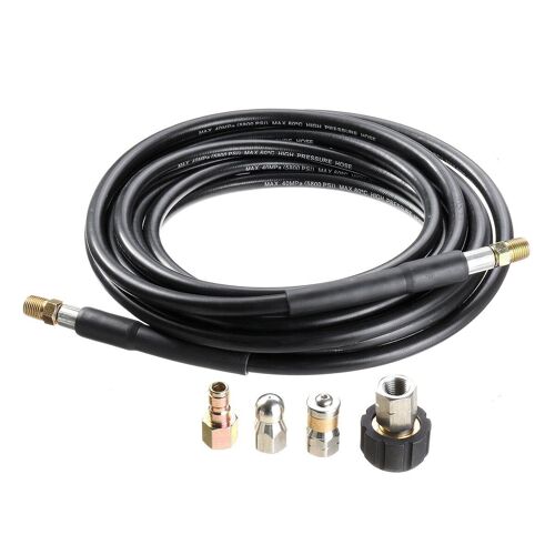 Tuyau de nettoyeur haute pression 5/10/15/20/25/30 m avec 4 connecteurs, 25 m