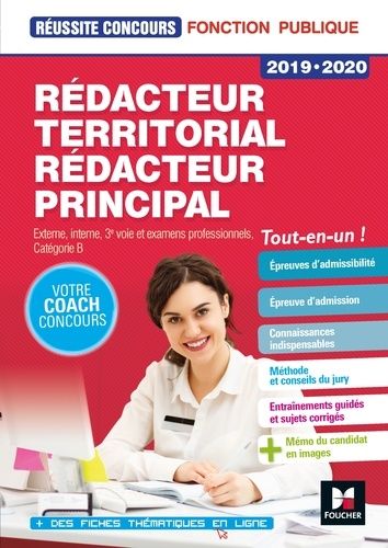 Rédacteur Territorial, Rédacteur Principal - Externe, Interne, 3e Voie Et Examens Professionnels Catégorie B