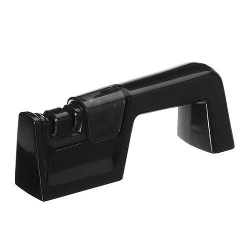 Aiguiseur De Couteaux En Céramique Pierre À Aiguiser En Trois Étapes Pour Outil De Cuisine, Ciseaux À Couteaux, Noir