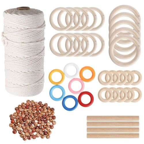Cordon De Bricolage En Coton Blanc Naturel Pour Outils De Suspension Murale, 2
