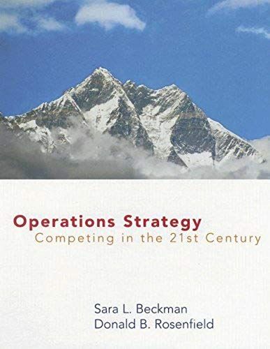 Operations Strategy: Competing In The 21st Century