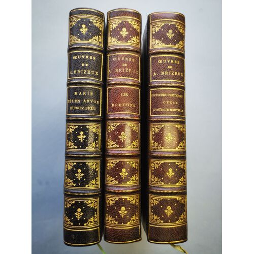Auguste Brizeux - Oeuvres (Lemerre)- T1 : Marie, Telens, T2 : Bretons, T4: Histoires Poétiques, Cycle, (2eme Partie).
