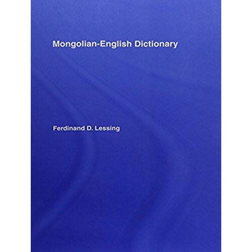 Lessing, F: Mongolian-English Dictionary