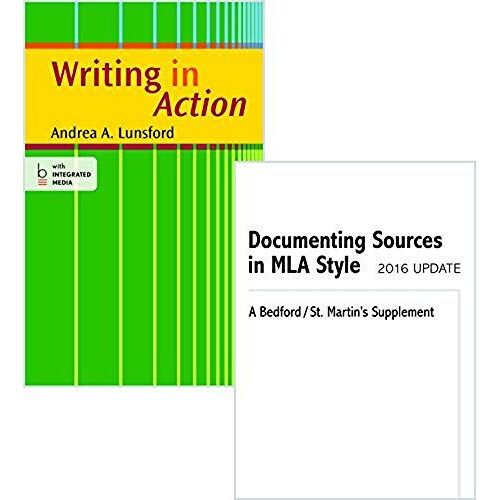 Writing In Action & Documenting Sources In Mla Style: 2016 Update