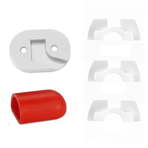 Accessoires De Remplacement De Scooter Pour M365/M187/Pro Taillight Pad Fixation Cap Amortissement, Blanc