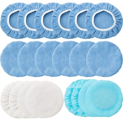 20 Pièces 5-6 Pouces Tampons De Polissage À La Cire Polissage Propre Pour Meubles De Voiture Polissage Cirage Polisseuse Travail Du Bois Outil De Meulage