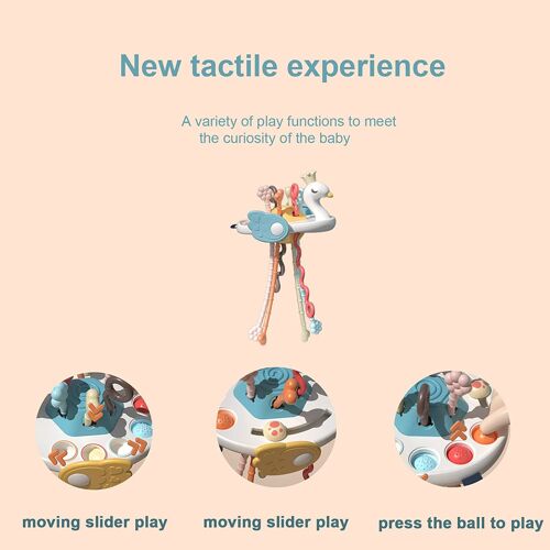 Jouet Sensoriel Pour Bébé De 12 À 18 Mois, Jouet Montessori Sensoriel Pour Bébé, Jouet En Silicone Doux,Cadeau Pour Garçon Fille 1 2 3 Ans